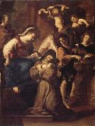 Giovanni Francesco Barbieri Called Il Guercino The Vistion of St.Francesca Romana oil painting on canvas